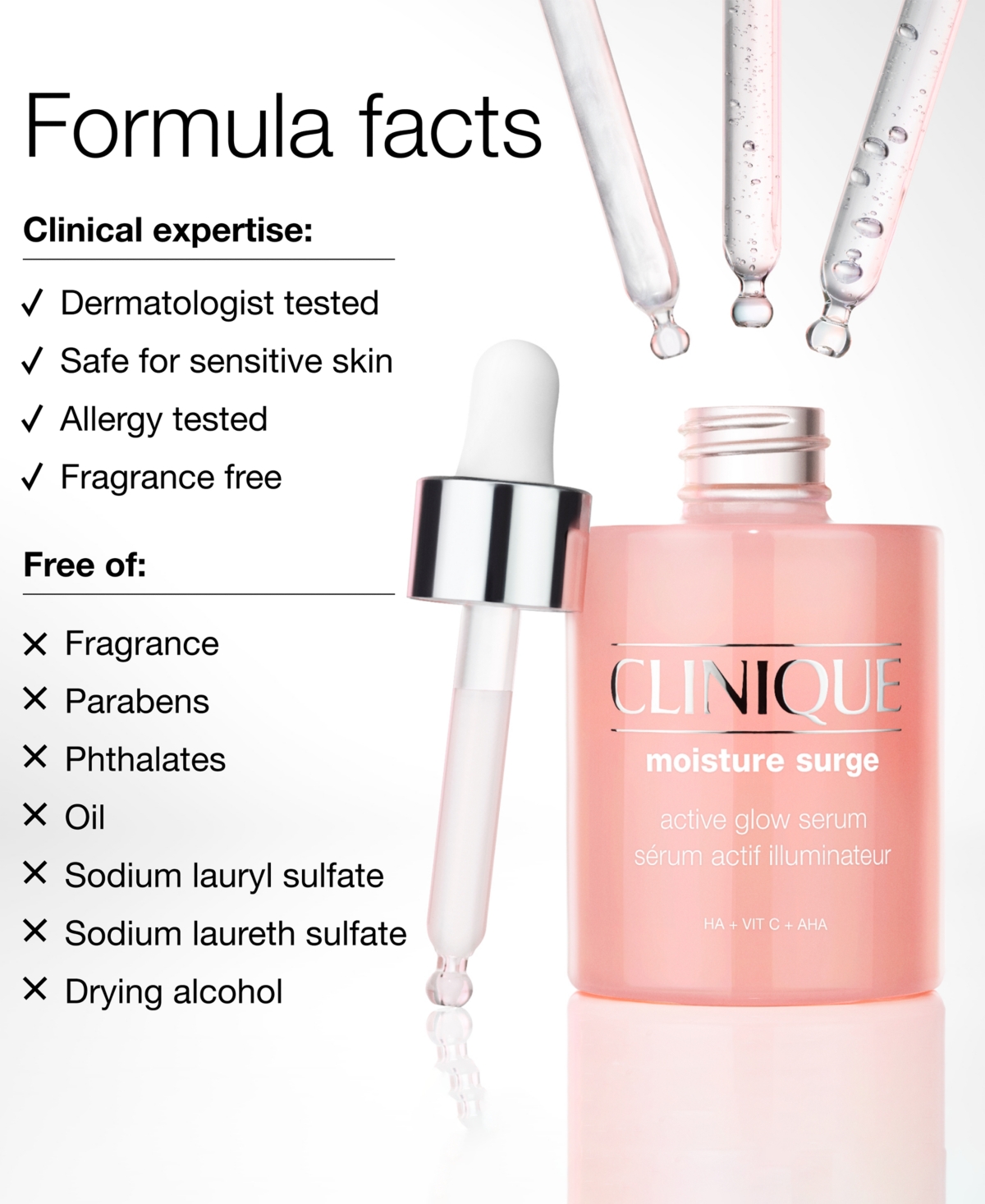 Clinique Moisture Surge Active Glow Serum With Hyaluronic Acid, 50 ml In No Color