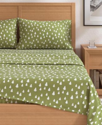 Lodge Print Ultra-Soft Turkish Cotton Flannel Sheet Set