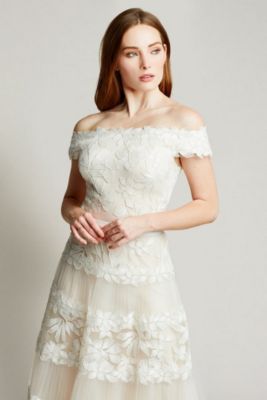 Women's Adriane Floral Embroidered Tea-Length Dress