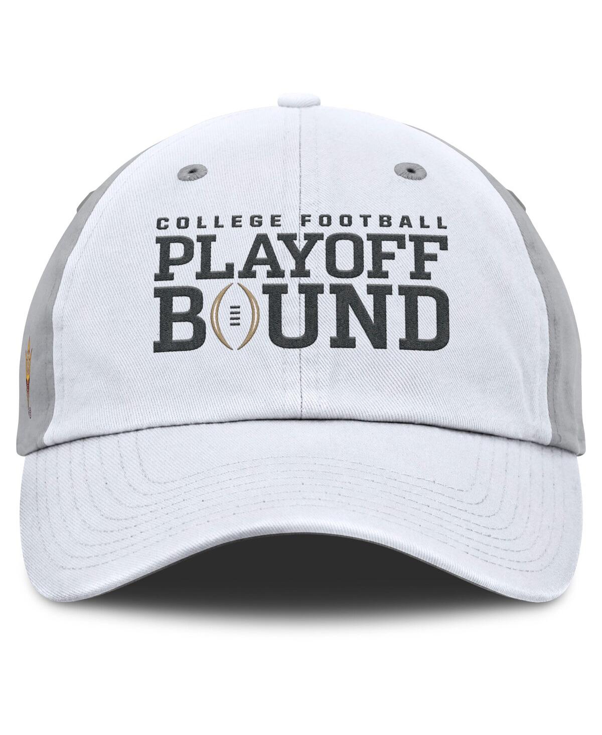 Nike Men's And Women's White/gray Arizona State Sun Devils 2024 College Football Playoff Club Adjustable In White,gray