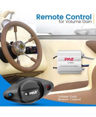 Double DIN Marine Bluetooth Stereo Receiver with DVD/CD/MP3/USB/AUX - Black