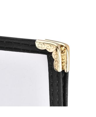 WeChef 60 Pack Restaurant Menu Covers 8.5 x 14inch Book Style 2 Pages 4 Views