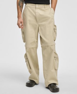 Men's Relaxed-Fit Convertible Twill Cargo Pants, Exclusively at Macy's 