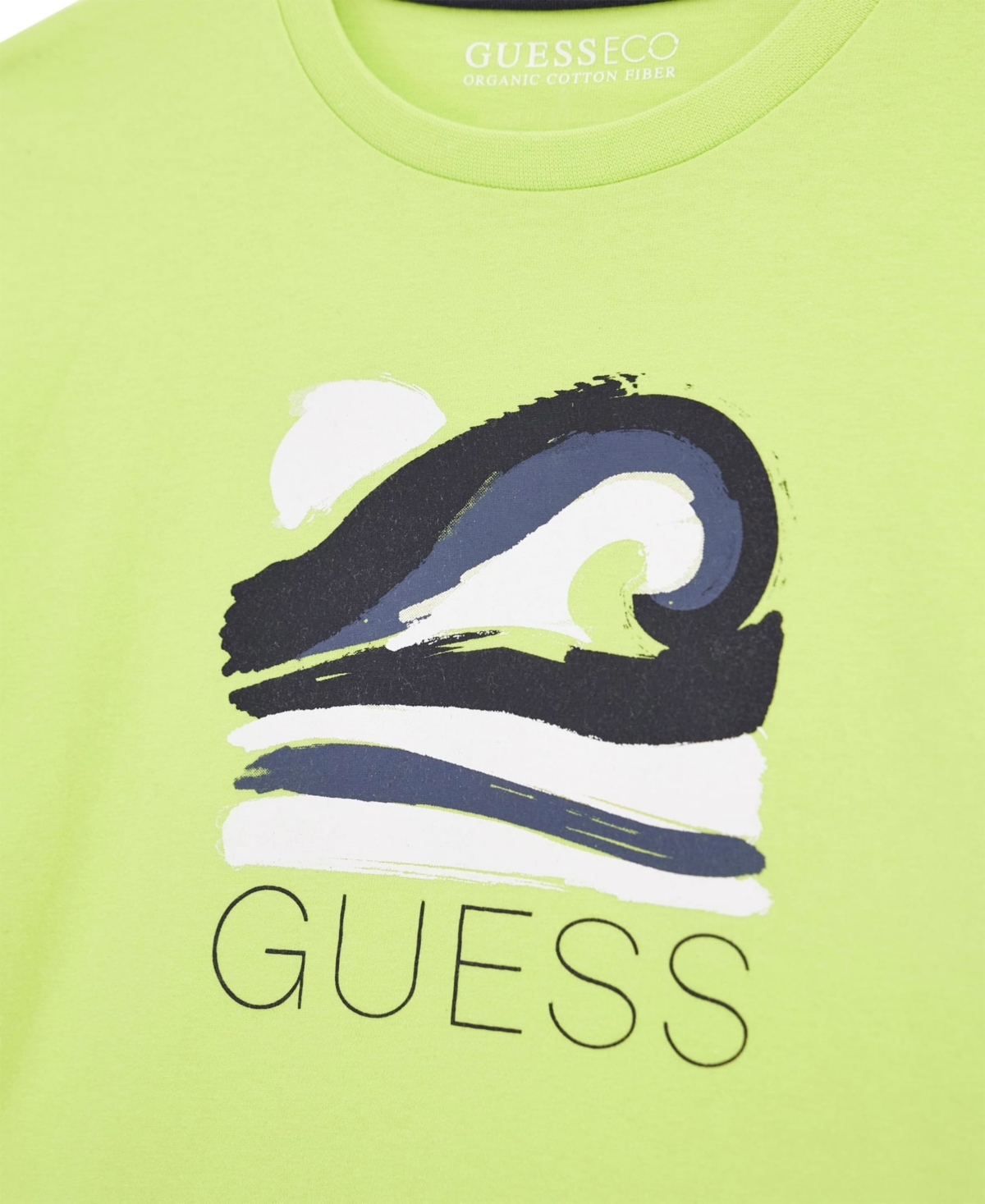 Guess Big Boy Printed Short Sleeve T-shirt In Green