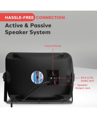 6.5” Bluetooth Wireless Waterproof Speakers - 800W Max Power, 2-Way Full Range Stereo Sound, Marine Grade, Indoor/Outdoor Use