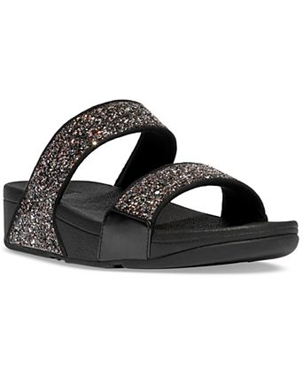 Women's Lulu Multi-Tonal Glitter Wedge Sandals