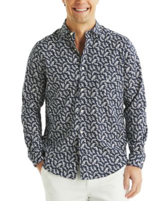 Men’s Nautica Sky Blue Leaf Print - 6x main image 0