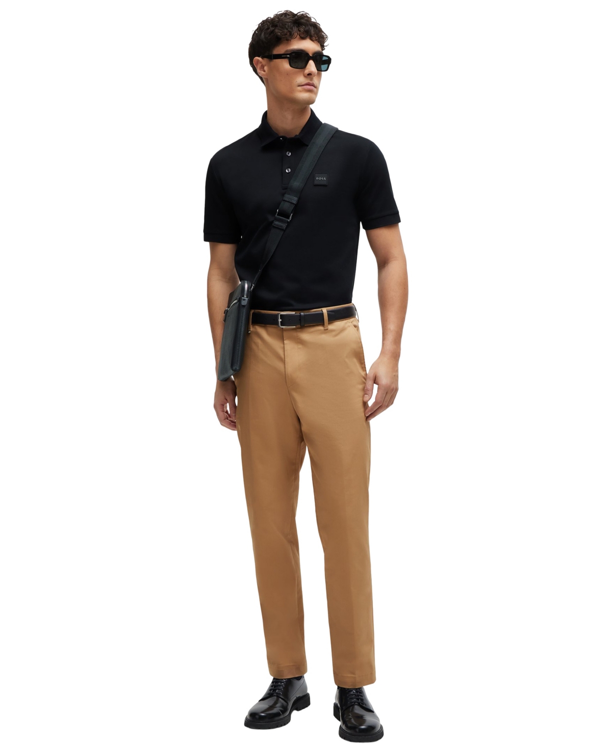 Hugo Boss Boss By  Men's Regular Fit Polo In Black