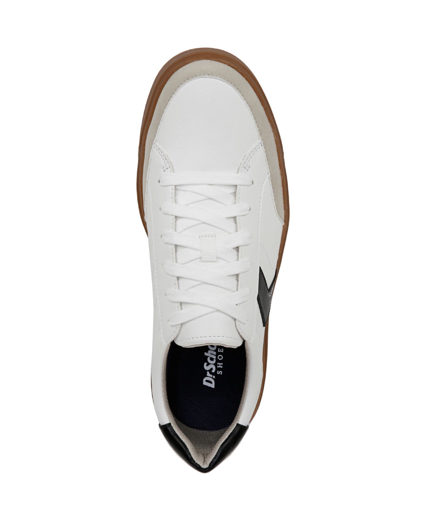 Мужские кроссовки Dr. Scholl's Madison Lace-Up, цвет: Белый / Чёрный — фото 4
