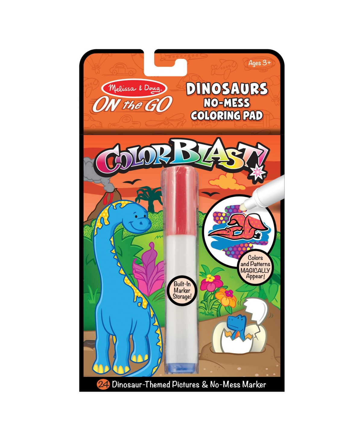 Melissa & Doug On The Go Colorblast Activity Book Dinosaur In Multi