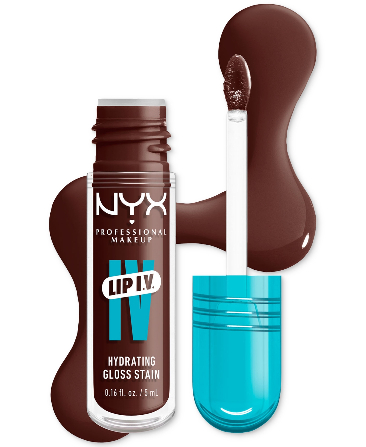 Nyx Professional Makeup Lip Iv Hydrating Gloss Stain In Mocha Me Wet