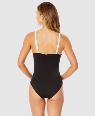 Women's Mesh-Inset One-Piece Swimsuit