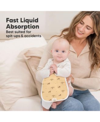 Kids 5pk Urban Burp Cloths, Organic Burping Cloth for Babies, Burp Rags