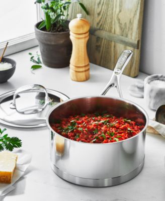 Atlantis 2.3-Qt. Stainless Steel Saucepan & Lid