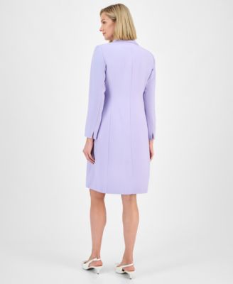 Women's Elongated Blazer Dress Suit Set, Regular & Petite