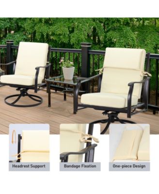 Outdoor Chair Cushion 20.5x20.5x4.33 inches Patio Furniture Seat Cushion - Set of 4