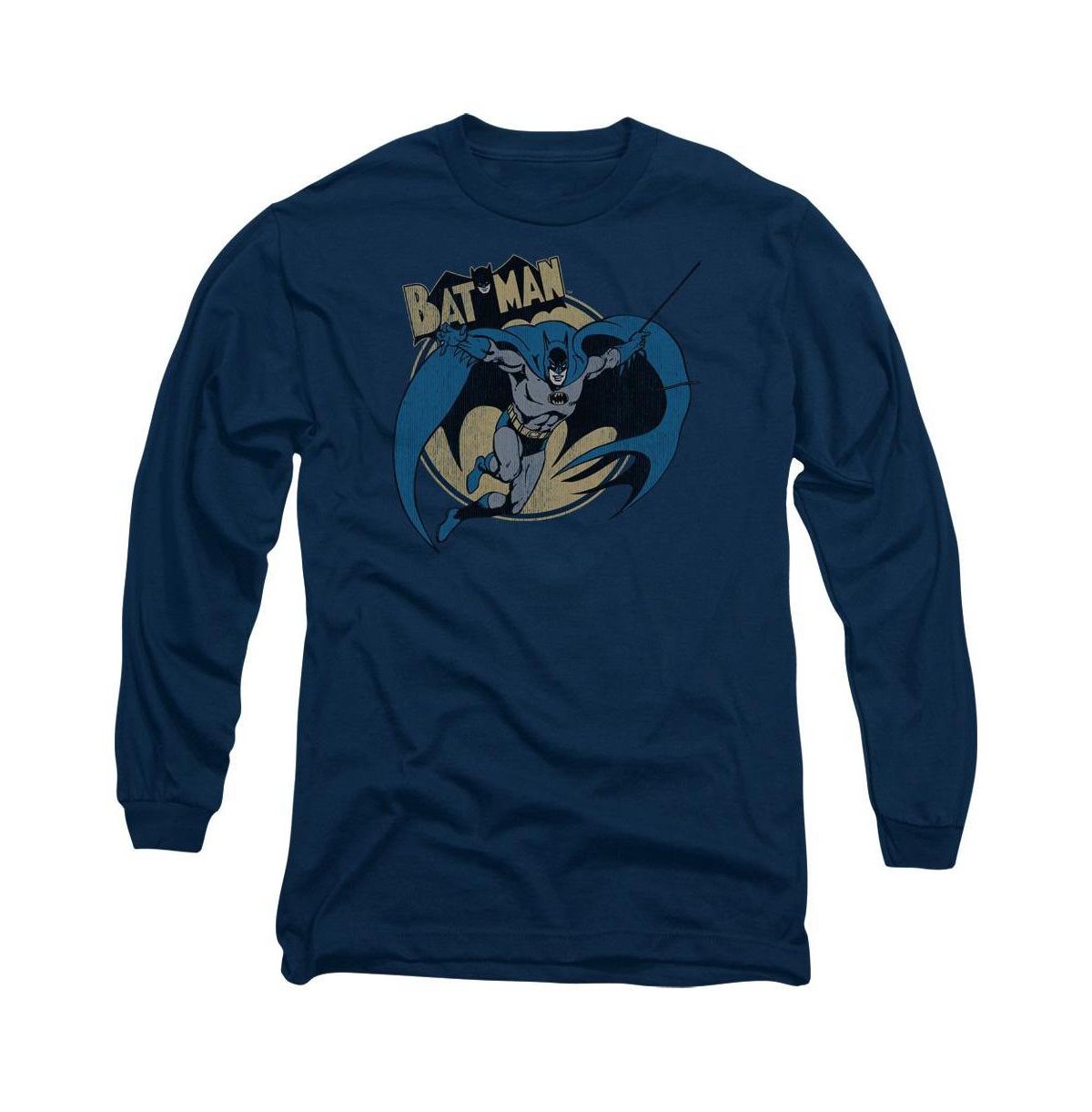 Men's Through The Night Long Sleeve Adult Tee / T-Shirt - Navy