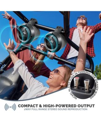 4” Waterproof Off-Road Speakers, 900W, Compact Power Sport System (Pair)