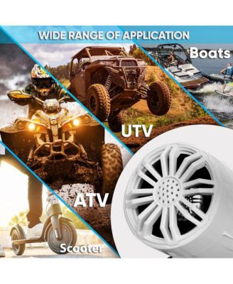 2.25   Waterproof Motorcycle Box Speakers, Compact Off-Road System