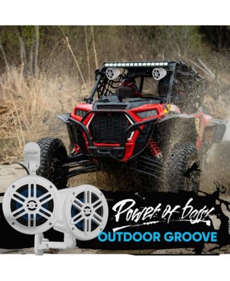 5.25   Waterproof Marine Box Speakers, 180W, 2-Way Off-Road System (White)