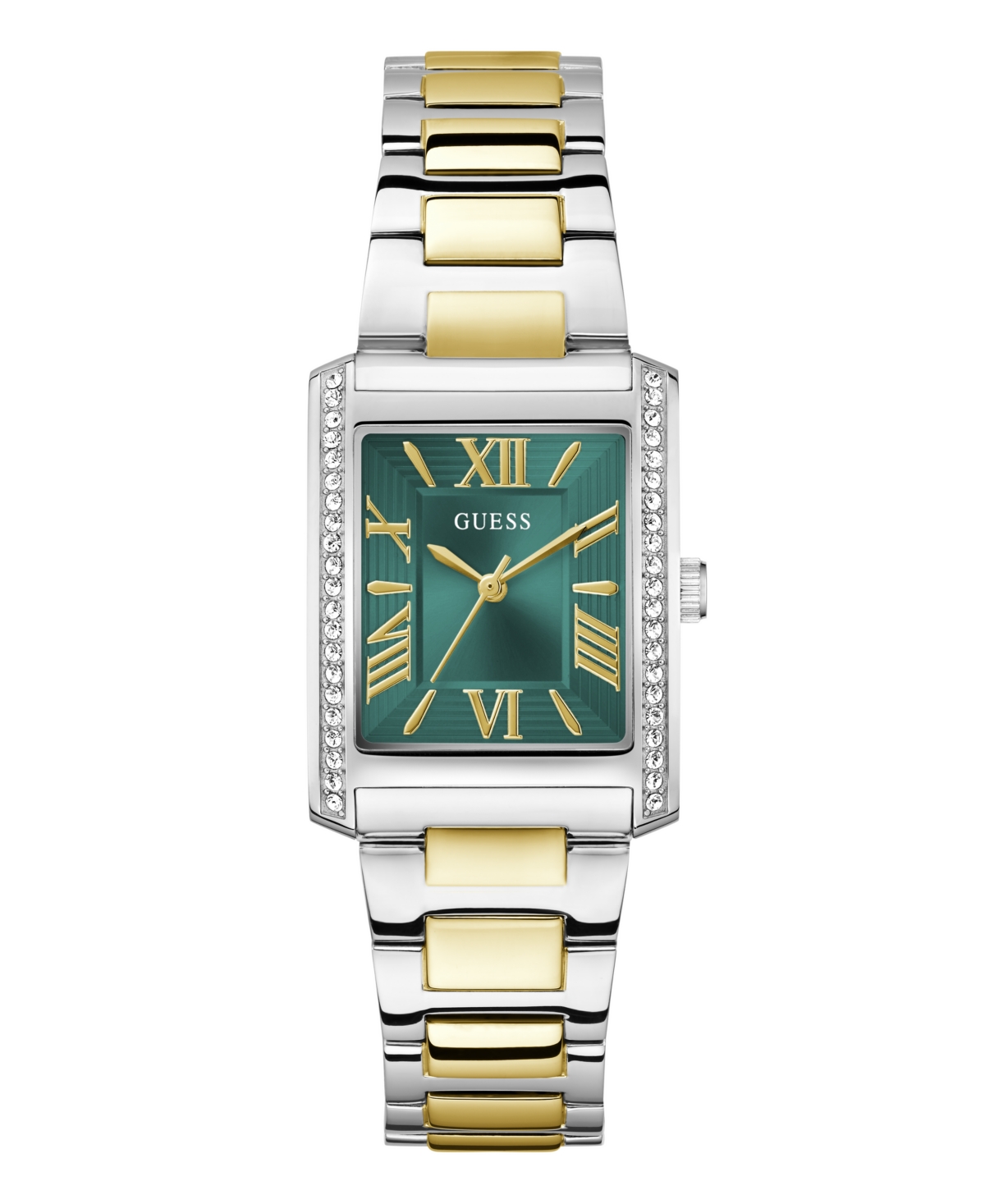 Guess Women's Analog Two-tone Stainless Steel Watch, 27mm In Two-tone