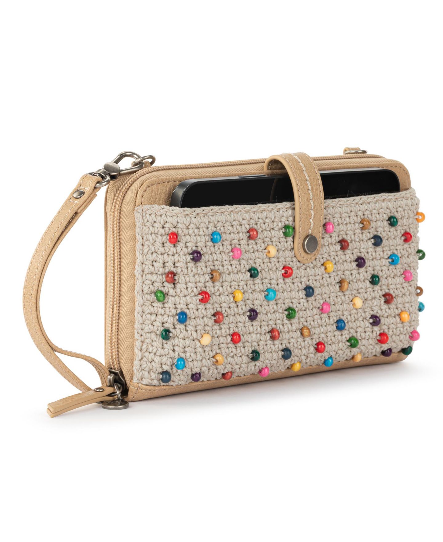 Женская сумка The Sak Iris Crochet Crossbody, цвет: Экрю разноцветный — фото 3