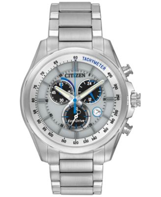 Citizen - Men's Chronograph Eco-Drive Stainless Steel Bracelet Watch 43mm AT2130-59A