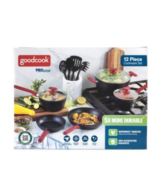ProEase Aluminum Nonstick 12-Piece Cookware Set