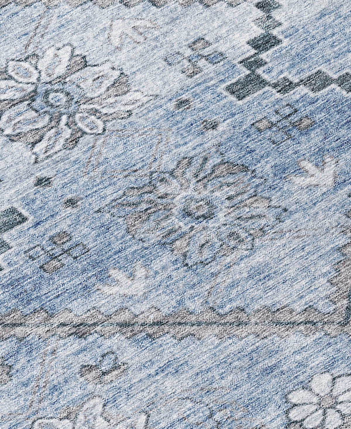 Addison Chantille Acn841 2'3"x7'6" Runner Area Rug In Blue