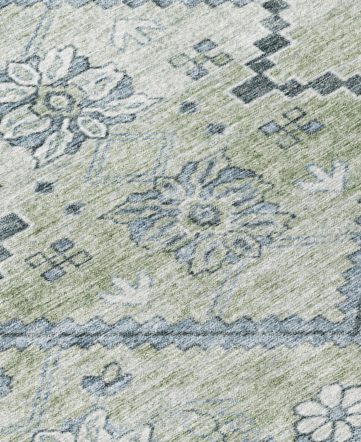 Addison Chantille Acn841 2'3"x7'6" Runner Area Rug In Sage