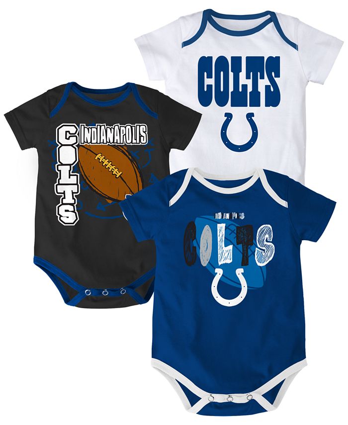 Outerstuff Babies' Indianapolis Colts 3-Piece Bodysuit Set - Macy's