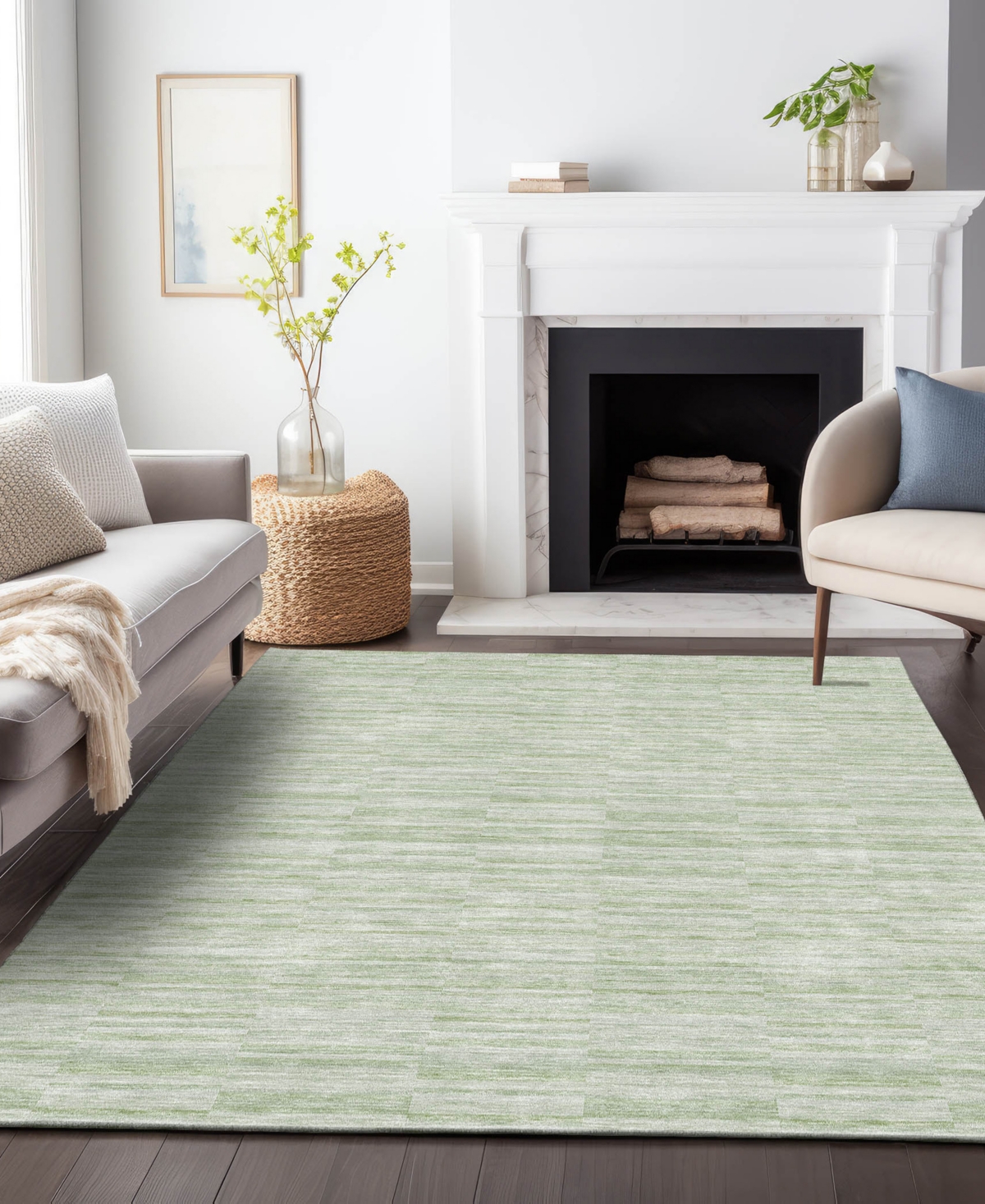 Addison Chantille Acn817 2'6"x3'10" Area Rug In Sage