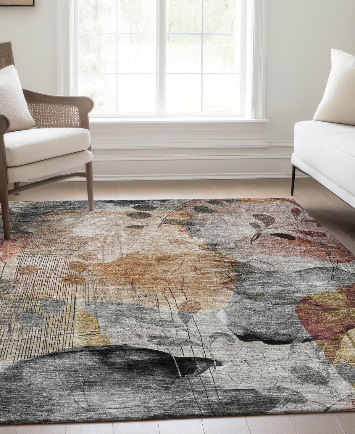 Addison Chantille Acn832 2'6"x3'10" Area Rug In Terracotta