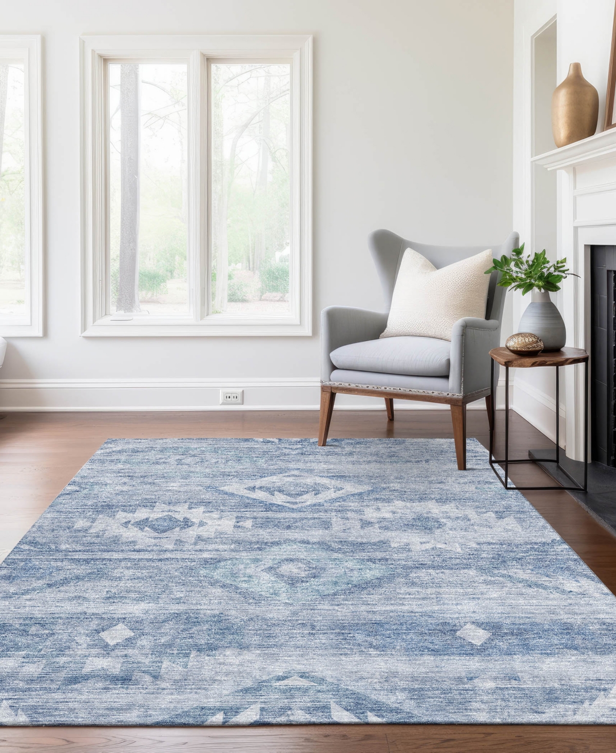 Addison Chantille Acn837 2'6"x3'10" Area Rug In Blue