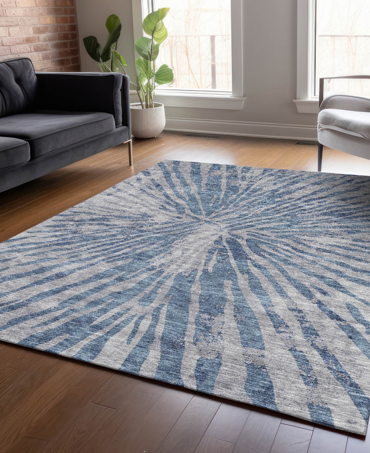Addison Chantille Acn818 8'x10' Area Rug In Blue