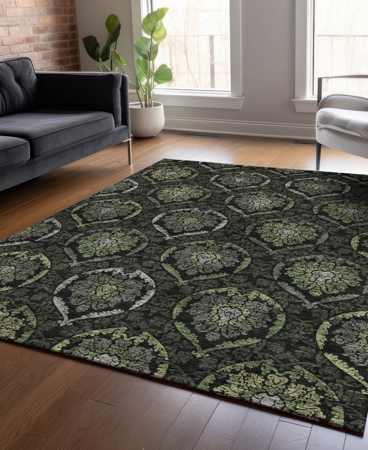 Addison Chantille Acn809 8'x10' Area Rug In Green
