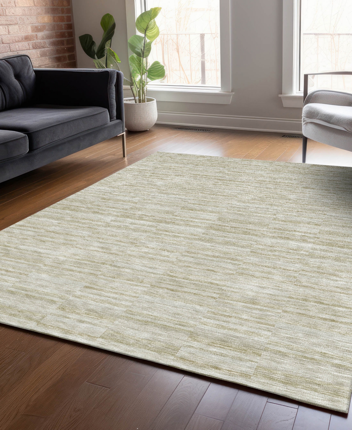 Addison Chantille Acn817 9'x12' Area Rug In Taupe