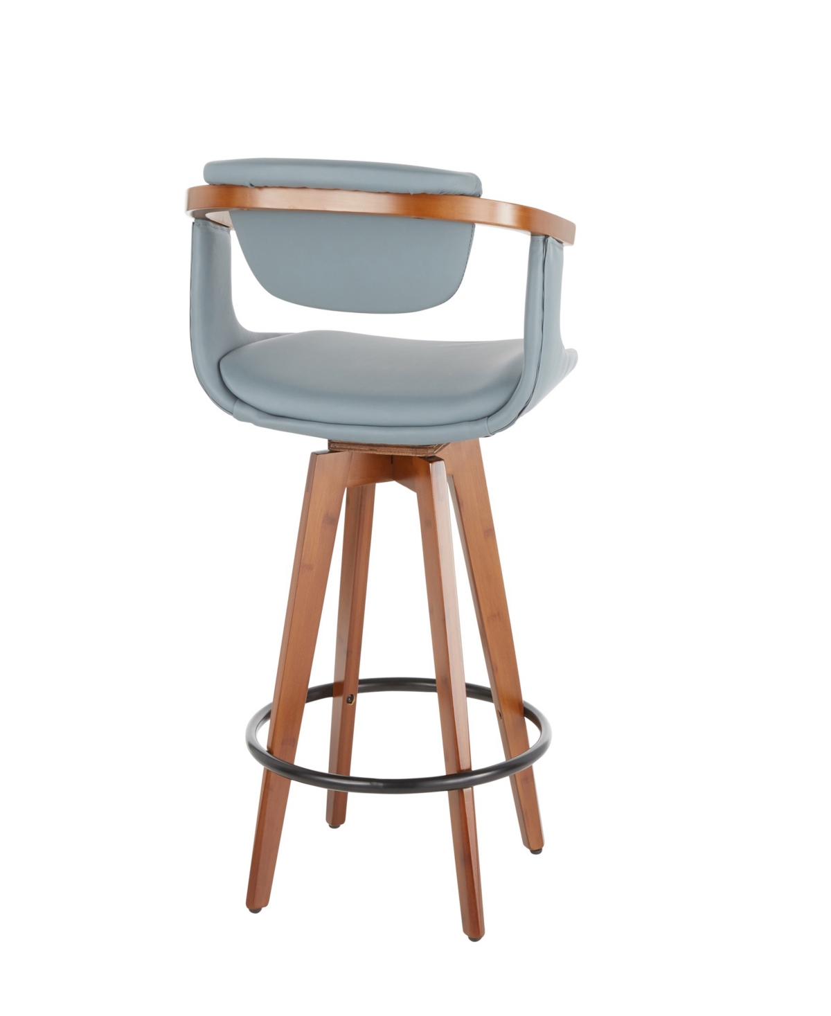 LUMISOURCE 36" BAMBOO ORACLE MID-CENTURY MODERN COUNTER STOOL 
