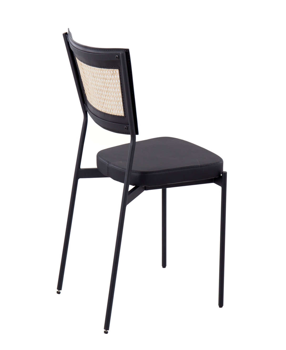 Shop Lumisource 32" Metal Tania Contemporary Dining Chair, Set Of 2 In Rattan