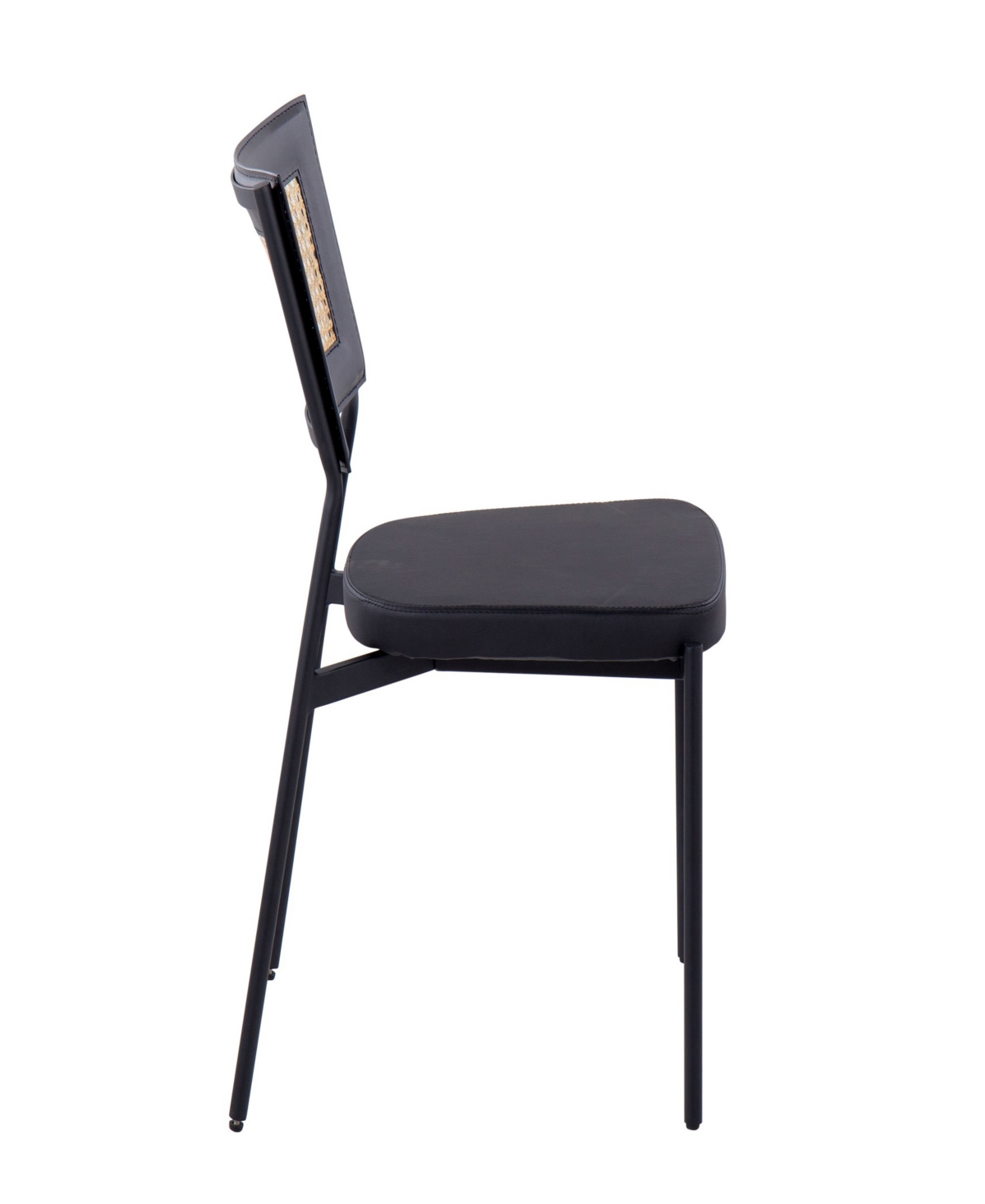 Shop Lumisource 32" Metal Tania Contemporary Dining Chair, Set Of 2 In Rattan