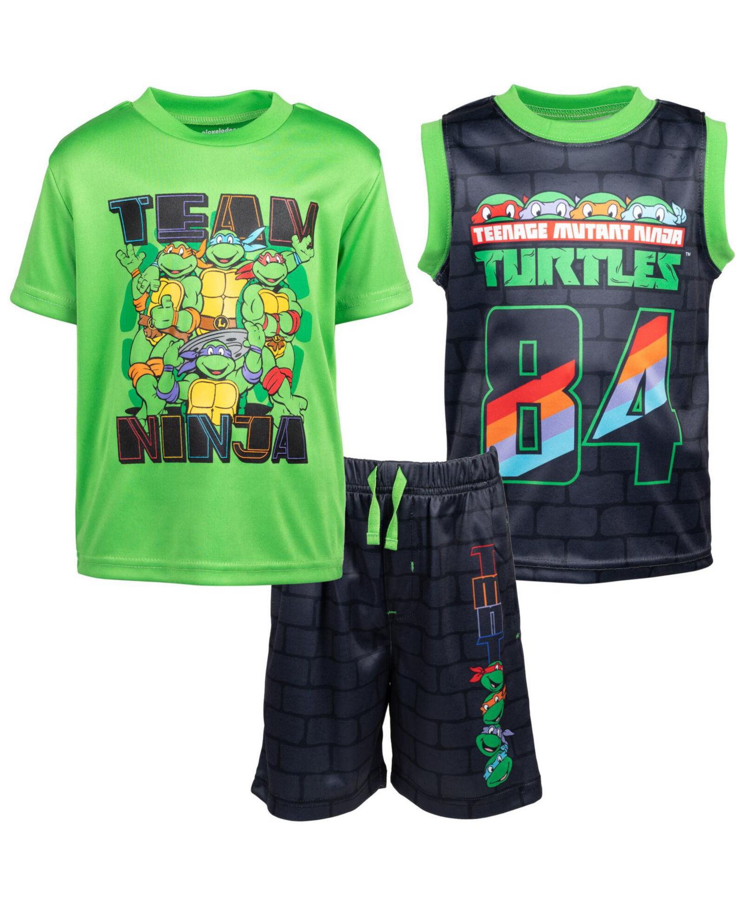T-Shirt Tank Top and Shorts 3 Piece Outfit Set