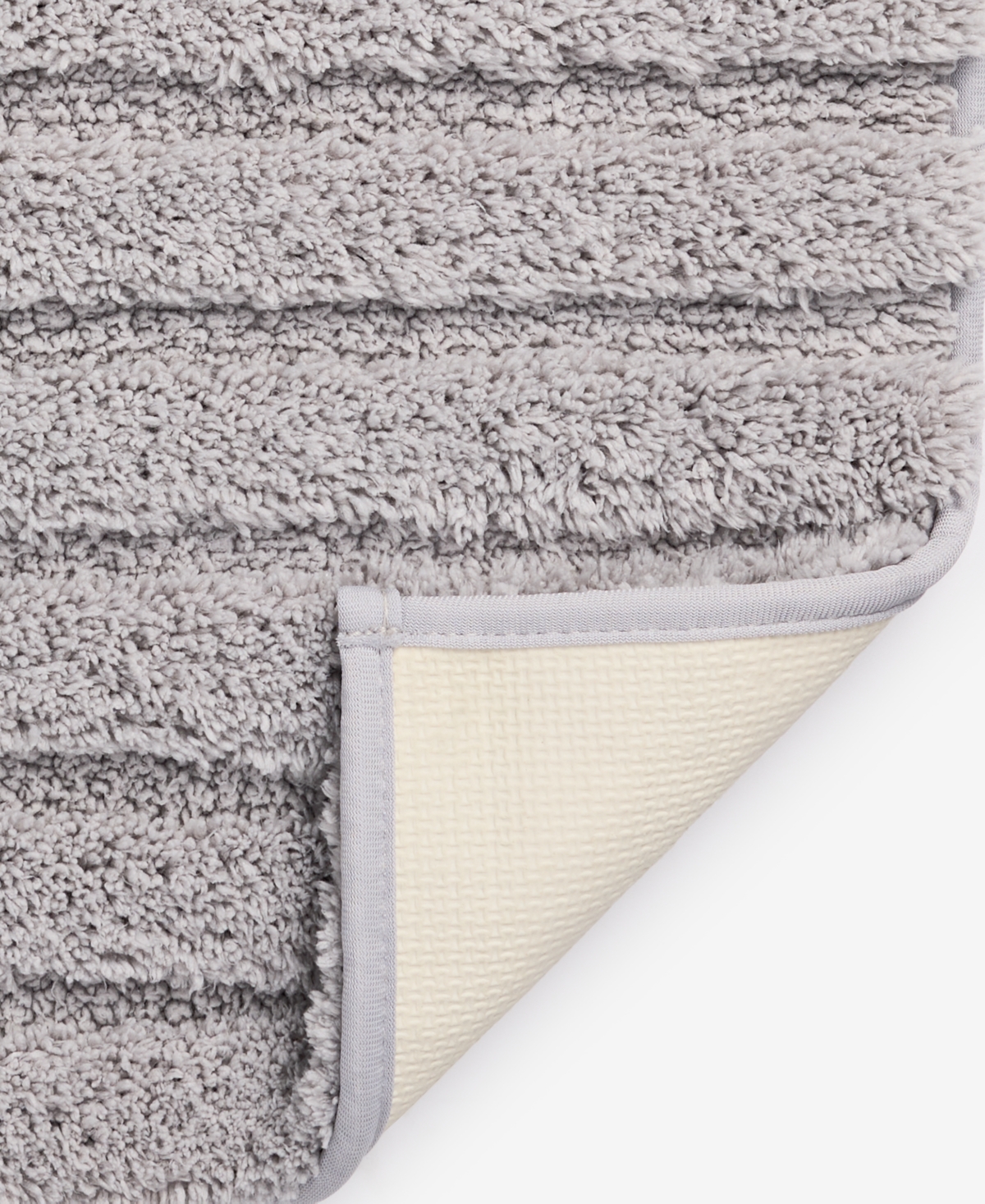 Charter Club Signature Bath Rug, 17" X 24", Exclusively At Macy's In Silver