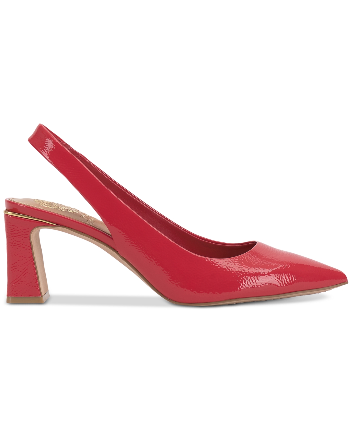 Vince Camuto Hamden Pointed Toe Slingback Pump In Salsa Red Patent