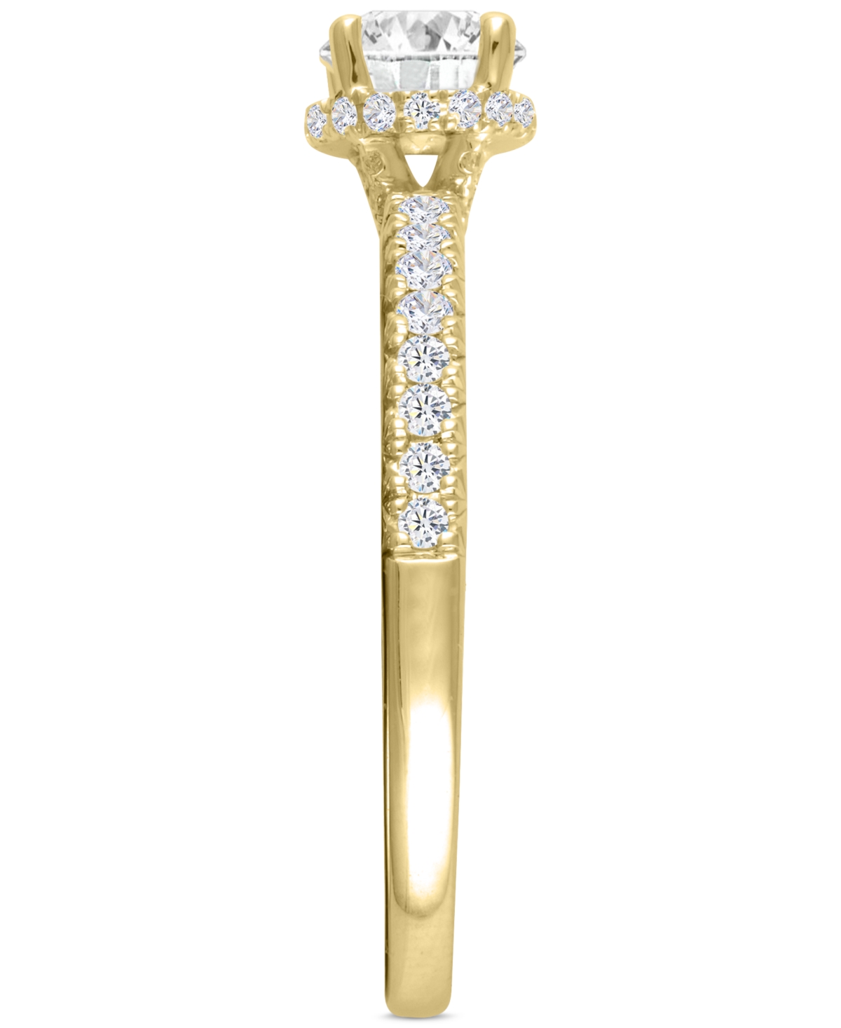 Macy's Diamond Engagement Ring (1 Ct. T.w.) In 14k Gold In Yellow Gold