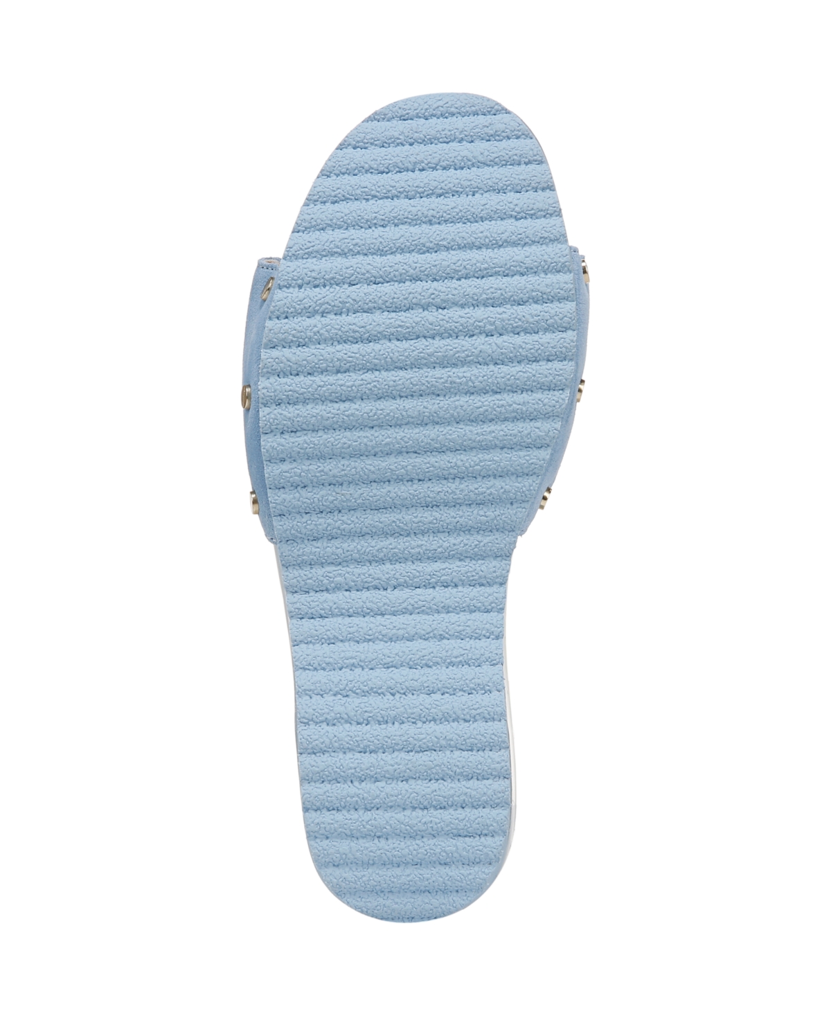 Shop Dr. Scholl's Women's Original Flex Slide Sandals In Blue Sky Suede