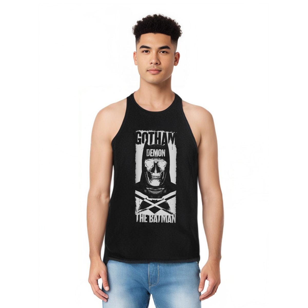 Mens Demon Bat Adult Tank Top - Black
