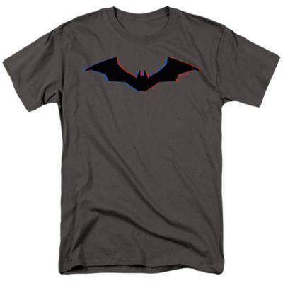 The Mens Tri Color Bat Silhouette Short Sleeve Adult Tee / T-Shirt