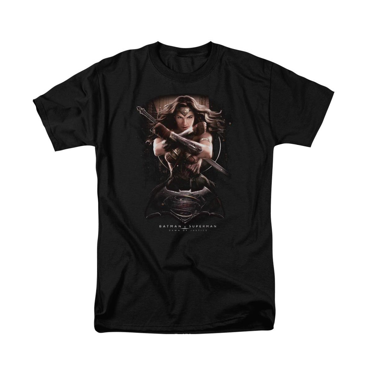Mens Wonder Woman Ground Zero Short Sleeve Adult Tee / T-Shirt - Black