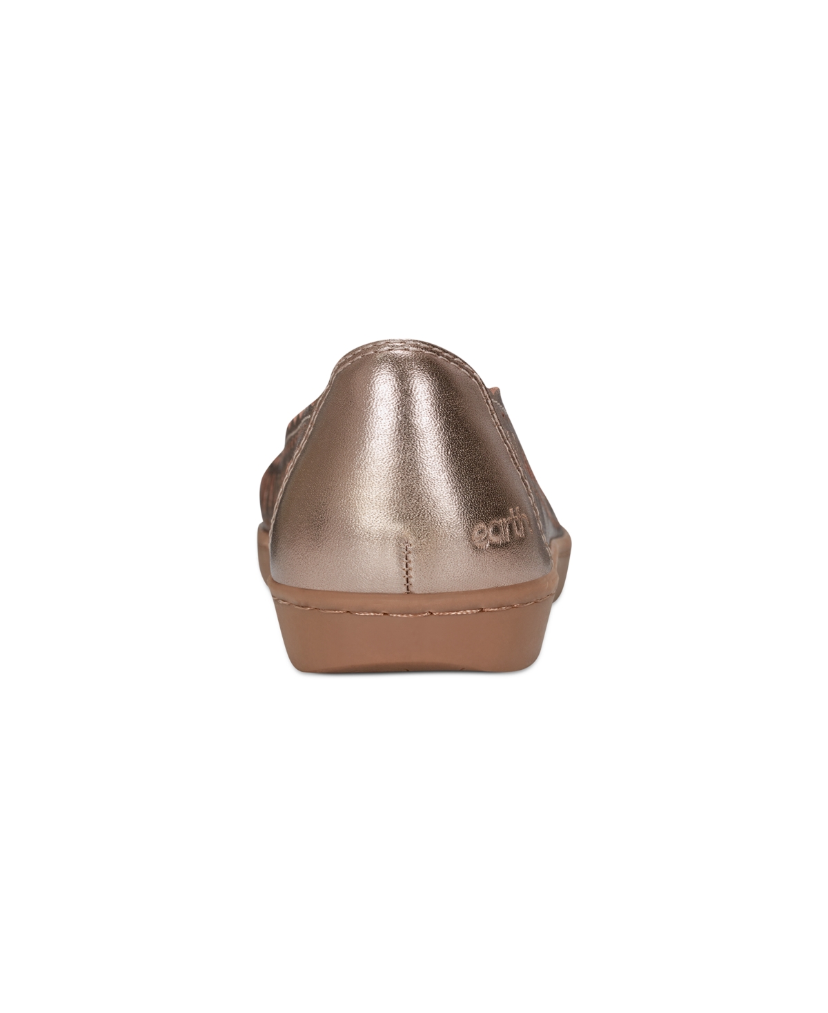 Shop Earth Women's Luna Cutout Ballet Flats In Rose Gold Leather