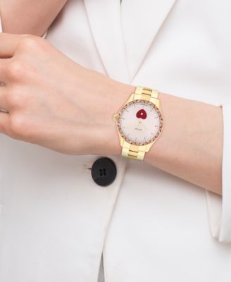 Women's Brooks Automatic Gold-Tone Stainless Steel Bracelet Watch, 38mm